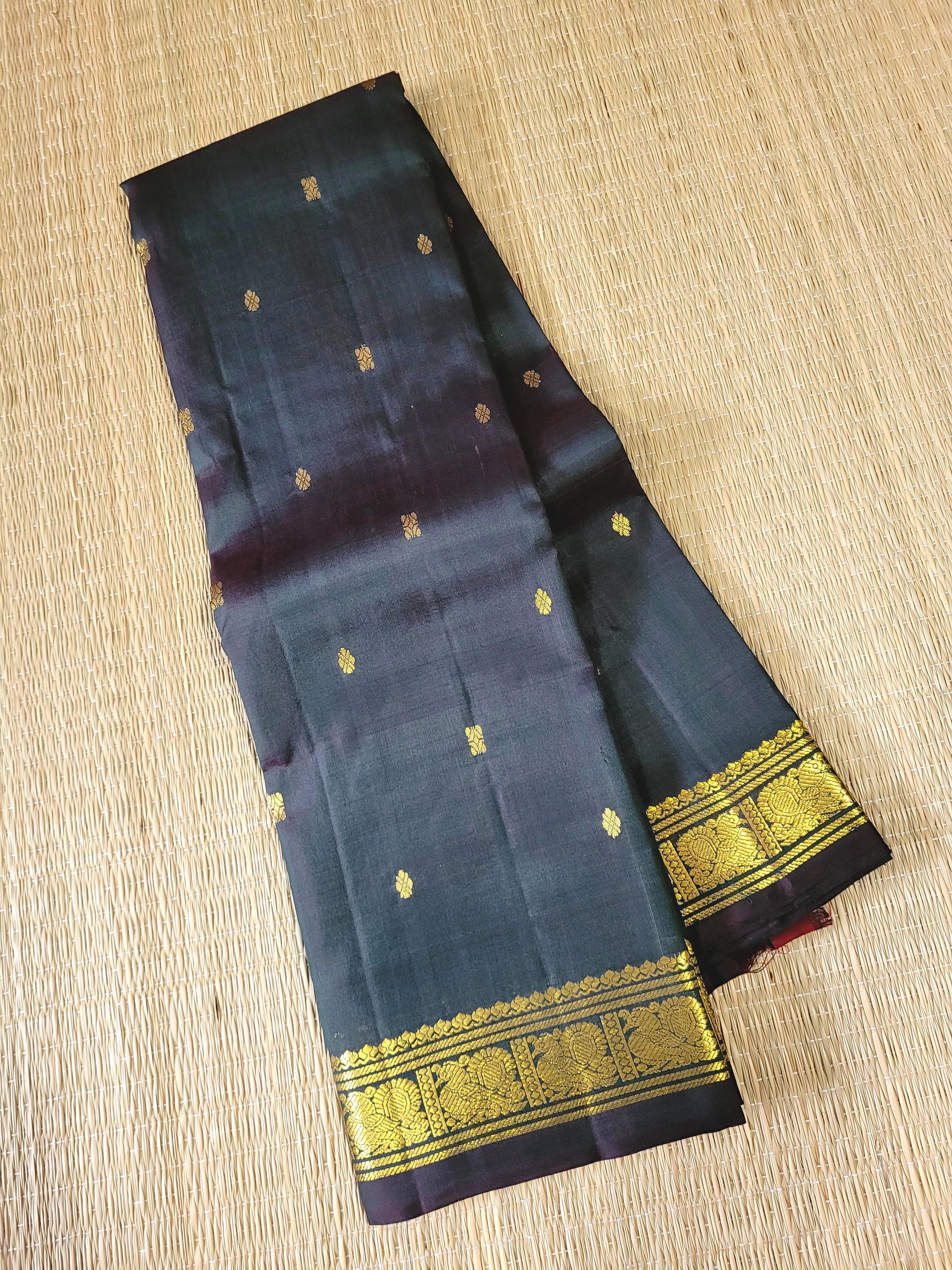 Maanthulir Green Kanchipuram Handloom Silk Saree