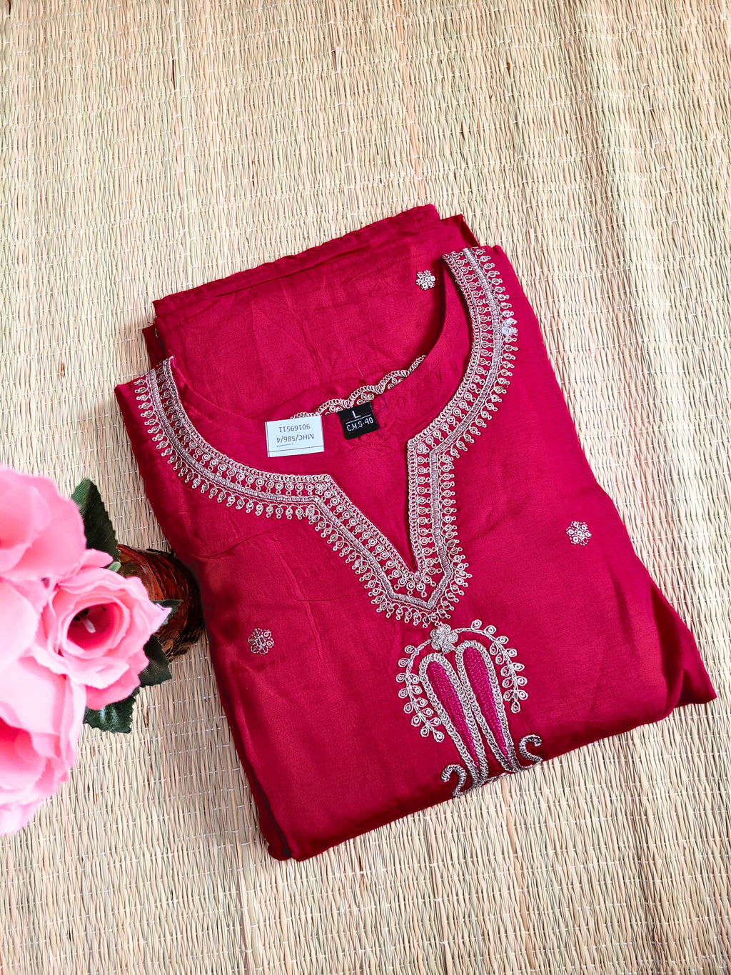 Dola Silk Salwar with Embroidery
