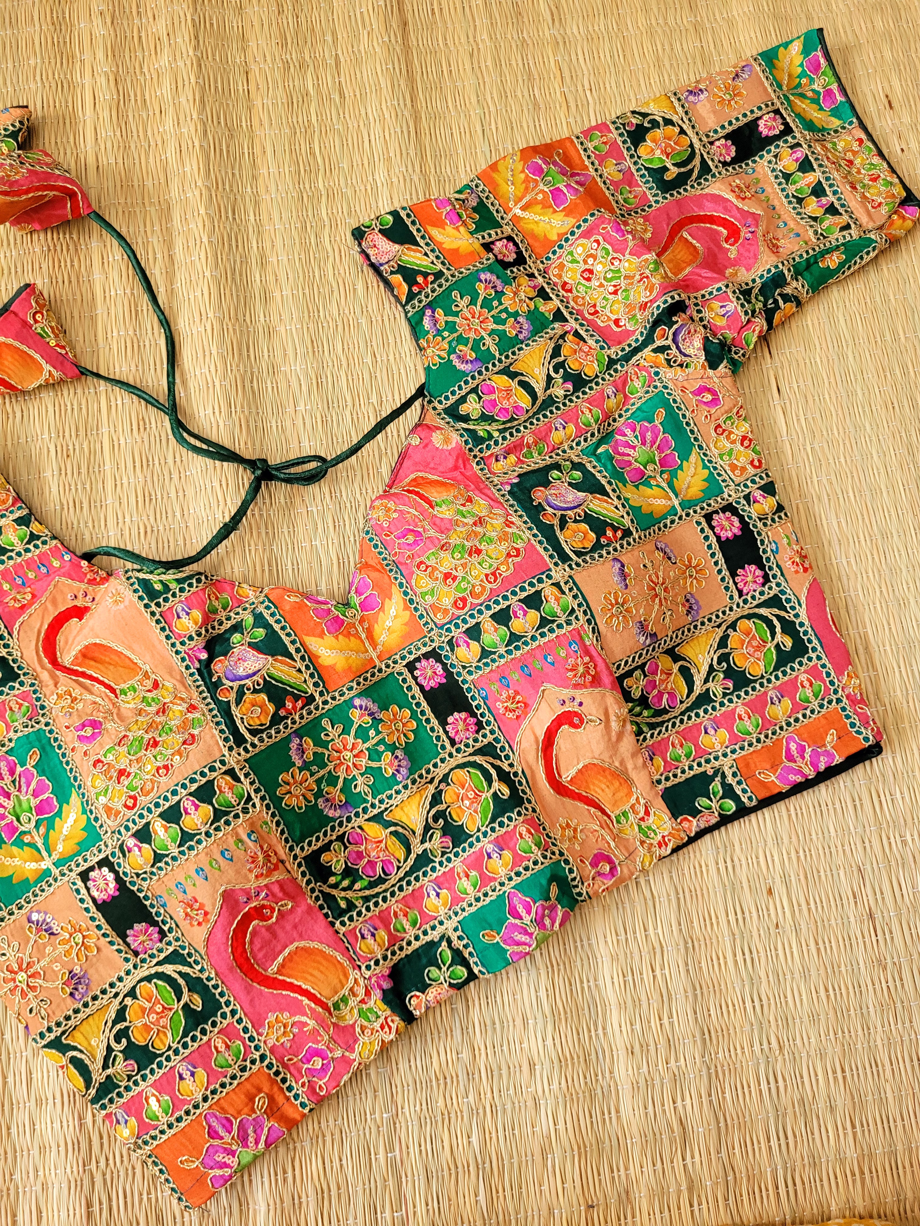 Viscose Chinon Embroidery Blouse
