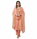Salwar Suit With Organza Dupatta